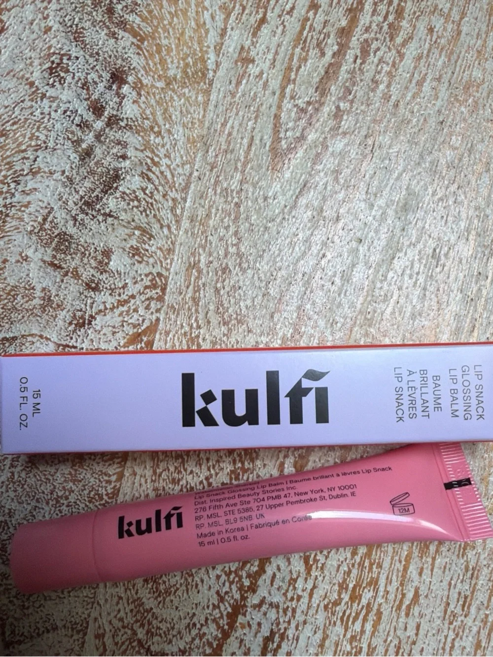 Kulfi Lip Snack in Watermelon Sherbet - Pink Gloss